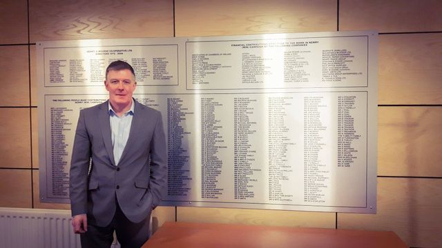 Conor Patterson, Directeur de la pépinière d’entreprises de Newry, près de la frontière
