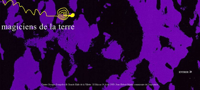 Le site de "Magiciens de la terre". Centre Georges Pompidou & Grande Halle de la Villette. 18 mai au 14 août 1989. Jean-Hubert Martin commissaire de l’exposition.