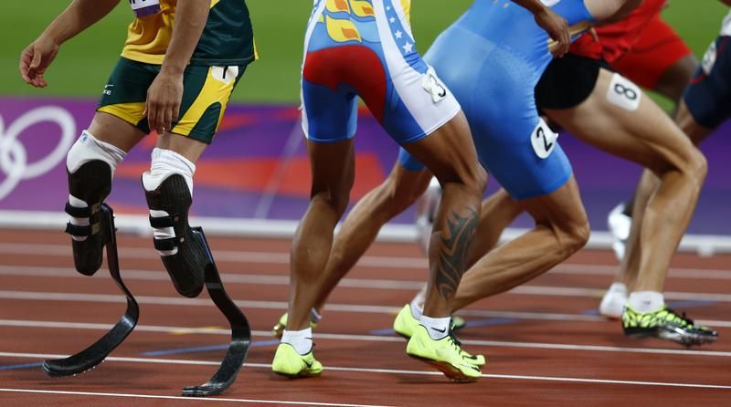 Lors des 400 mètres aux Jeux Olympiques de Londres en 2012