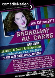 Broadway au Carré accueille ALYSSA LANDRY à la Comédie Nation