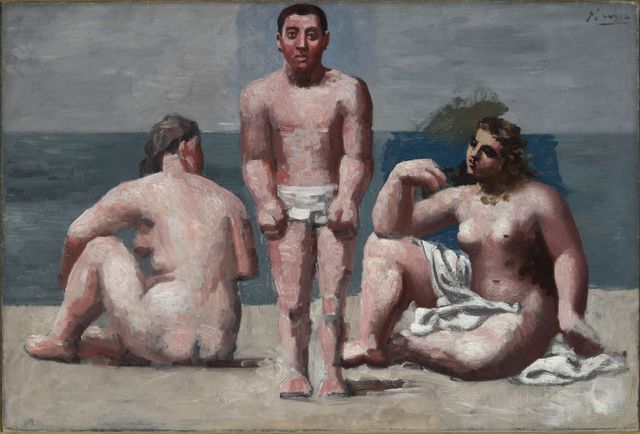 Pablo Picasso Baigneur et baigneuses (Trois baignants) 1921