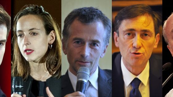 Robin Rivaton, Julia Cagé, Philippe Martin, Bernard Monot, Jacques Généreux ©AFP - Patrice Pierrot - Julien Pitinome - La Montagne - MAXPPP