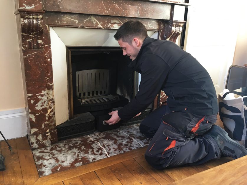 Installation d'une de ces "cheminées propres"