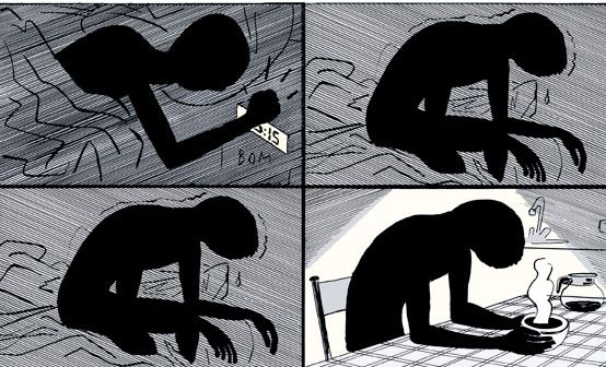Détail d'une planche de Mort et vif de Jef Hautot et David Prudhomme