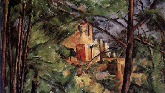 Vue du Château noir - Huile sur Canevas (73 x 92 cm) National Gallery of Art, Washington (source : Web Gallery of art) - Paul Cézanne
