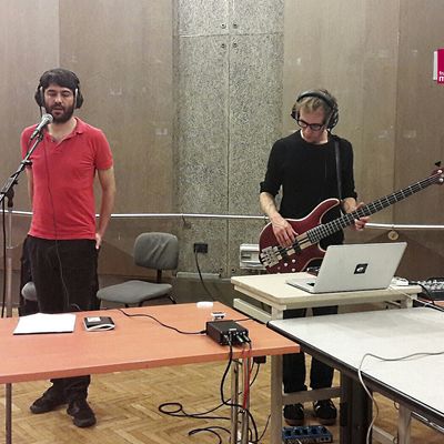 Duo PLY : Guillaume Ollendorf et Mathias Delplanque au studio 107 de Radio France