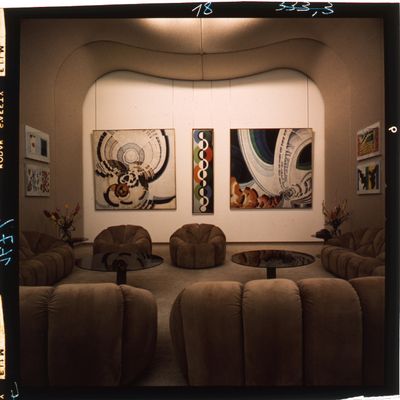Pierre Paulin, salon des tableaux à l'Elysée