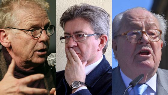 Daniel Cohn-Bendit, Jean-Luc Mélenchon, Jean-Marie Le Pen ©AFP - MATTHIEU ALEXANDRE / DENIS THAUST / FRANCOIS PAULETTO