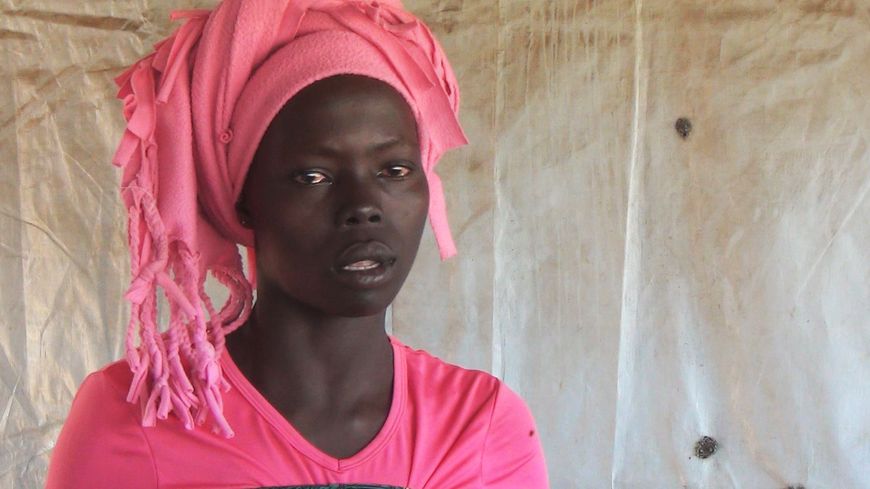 Grace, réfugiée sud-soudanaise en Ouganda rencontrée par Olivier Poujade et Gilles Gallinaro, de Radio France