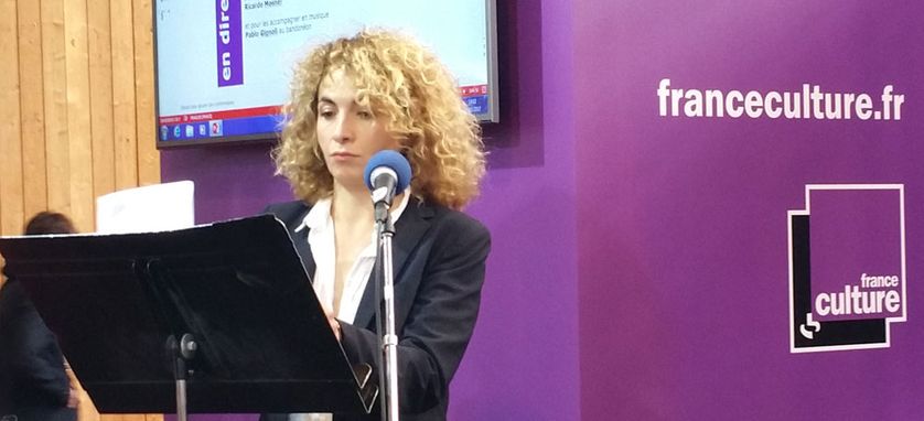 Johanna Nizard (le 26.03.2017 pour "Les Regardeurs" au Salon du Livre Paris