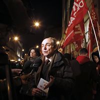 L'économiste Jacques Généreux, proche du mouvement "La France insoumise" de Jean-Luc Mélenchon