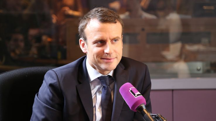 Emmanuel Macron dans les studios de France Culture en janvier dernier.