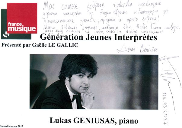 Livre d'Or Lukas Geniusas