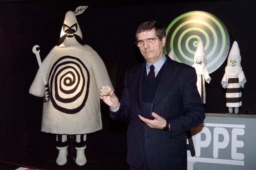 Jean-Christophe Averty en 1992 lors d'une exposition présentant son travail.