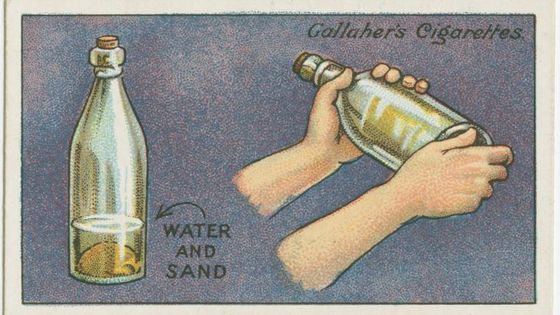 Une carte Gallaher "Comment laver une bouteille" - Gallaher