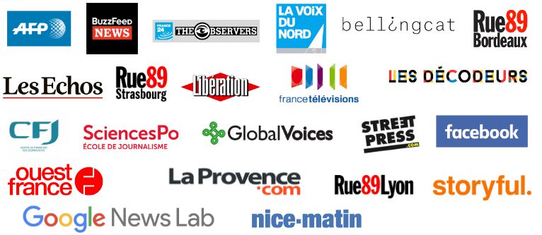 Les médias partenaires de l'initiative CrossCheck