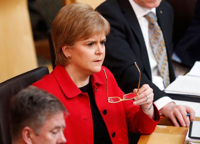 Brexit : la Première ministre écossaise Nicola Sturgeon lors d'un débat sur un référendum sur l'indépendance de l'Ecosse