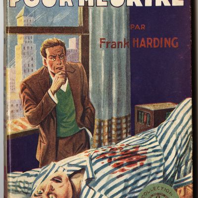 llustration de couverture pour le roman "Recherche pour meurtre" de Frank Harding (Leo Malet) (1909-1996), édition Georges Ventillard, 1948, Paris. collection Selva