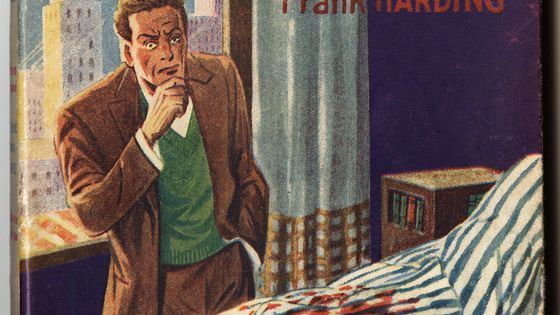 llustration de couverture pour le roman "Recherche pour meurtre" de Frank Harding (Leo Malet) (1909-1996), édition Georges Ventillard, 1948, Paris. collection Selva ©AFP - ©Selva/Leemage