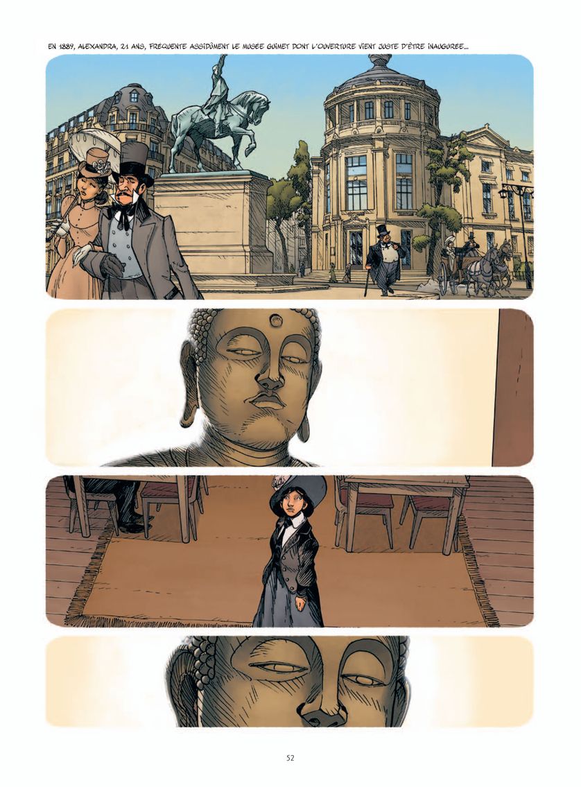 Planche d'"Une vie avec Alexandra David-Néel"