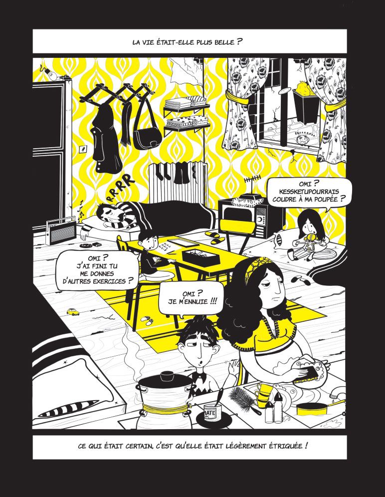 Planche de "Famille nombreuse" de Chadia Chaibi-Loueslati