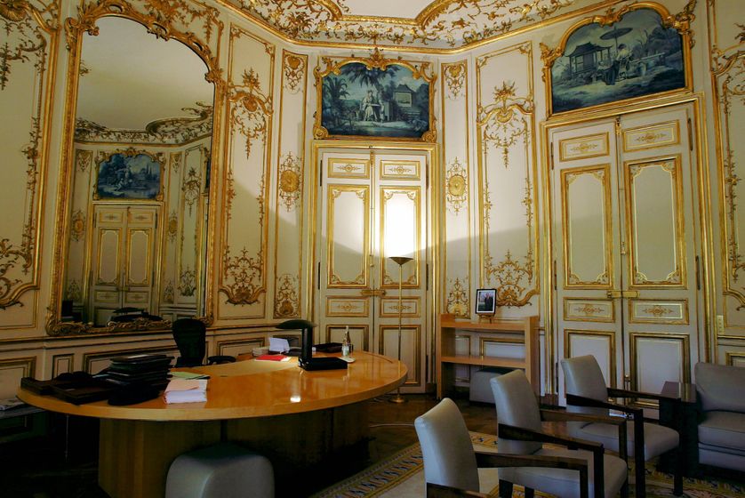 Salon jaune à Matignon