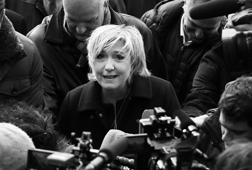 Marine Le Pen, candidate du Front National à l'élection présidentielle française