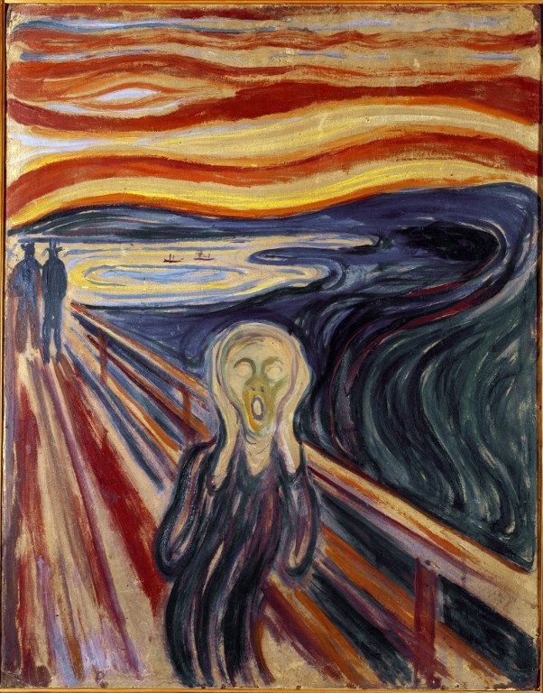 Le cri . Un tableau d'Edvard Munch (1863-1944)