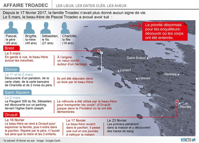 Affaire Troadec : les lieux, les dates, les faits