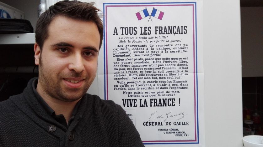 Aymeric Durox, enseignant en histoire, il a créé le premier collectif Racine