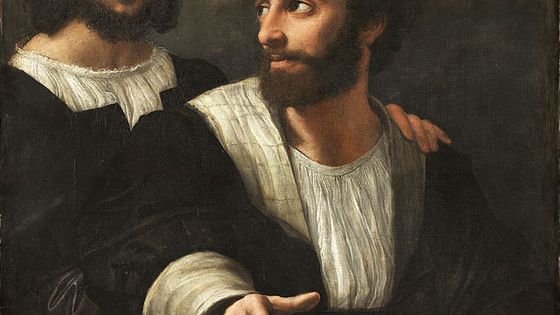 Autoportrait avec un ami - Raphael