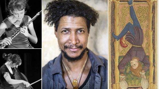 Le Duo Myssil, Magic Malik par Karim El Dib, carte du Pendu @ BNF