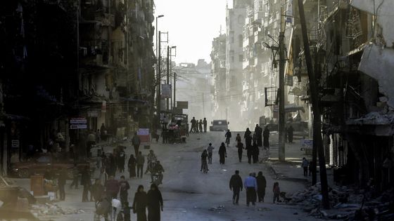 L'ancien quartier rebelle d'Al Chaar, à l'est d'Alep le 9 mars 2017 ©AFP - JOSEPH EID