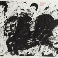 "Cheval" (1971) de Walasse Ting (1928-2010)