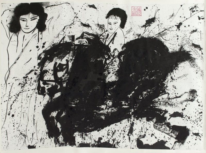 "Cheval" (1971) de Walasse Ting (1928-2010)