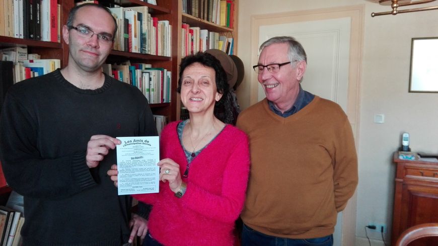 Geoffrey Pouthier, Odile Mangeot et Gérard Deneux, les Amis de l'Emancipation Sociale