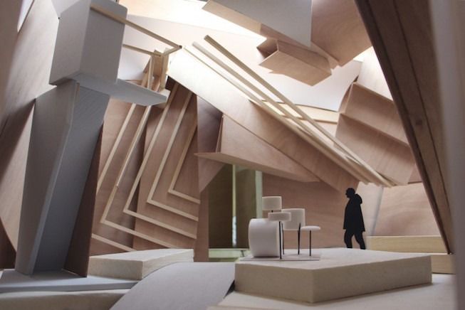 Studio Venezia, maquette préparatoire (détails)