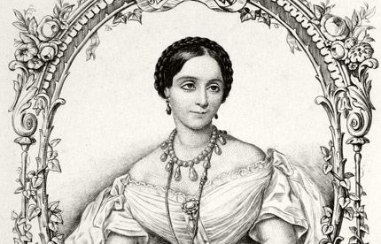 Marie de Solms dans Les Matinées d'Aix-les-Bains. Chambéry chez MM. Perrin et Lajoue 1859