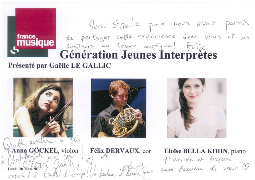 Anna Göckel, Félix Dervaux et Eloïse Bella Kohn