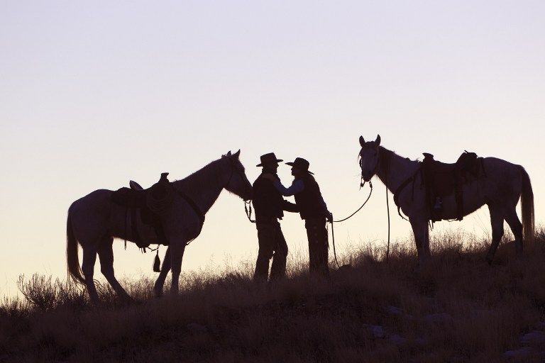 Deux cowboys aux Etats-Unis, Wyoming