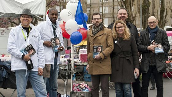 Militants d'"En Marche" à Hérouville Saint-Clair ©Radio France