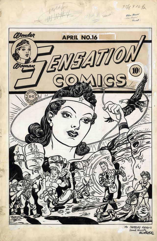 Wonder Woman dessinée en 1943 par Harry G. Peter