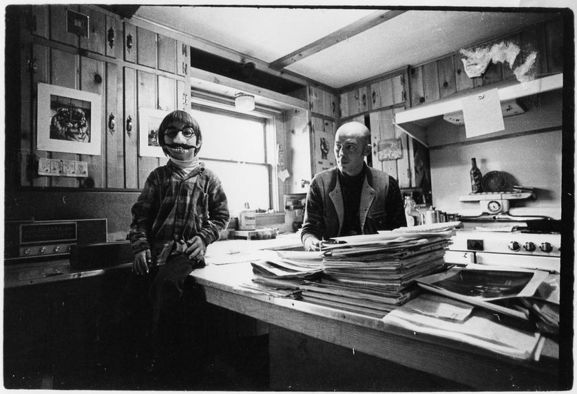 Photo de famille de Juan F. Thompson avec son père, Hunter S. Thompson