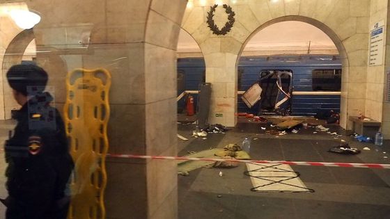 Le kamikaze s'est fait exploser dans une rame du métro de Saint-Pétersbourg ©AFP - STR / AFP