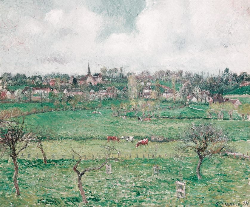 Camille Pissarro, Vue de Bazincourt, temps clair, 1884, Huile sur toile, 54, 3 x 64, 8 cm, Mexico, collection Pérez Simón