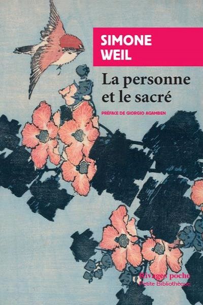 Couverture "La personne et le sacré" (Rivages poche)