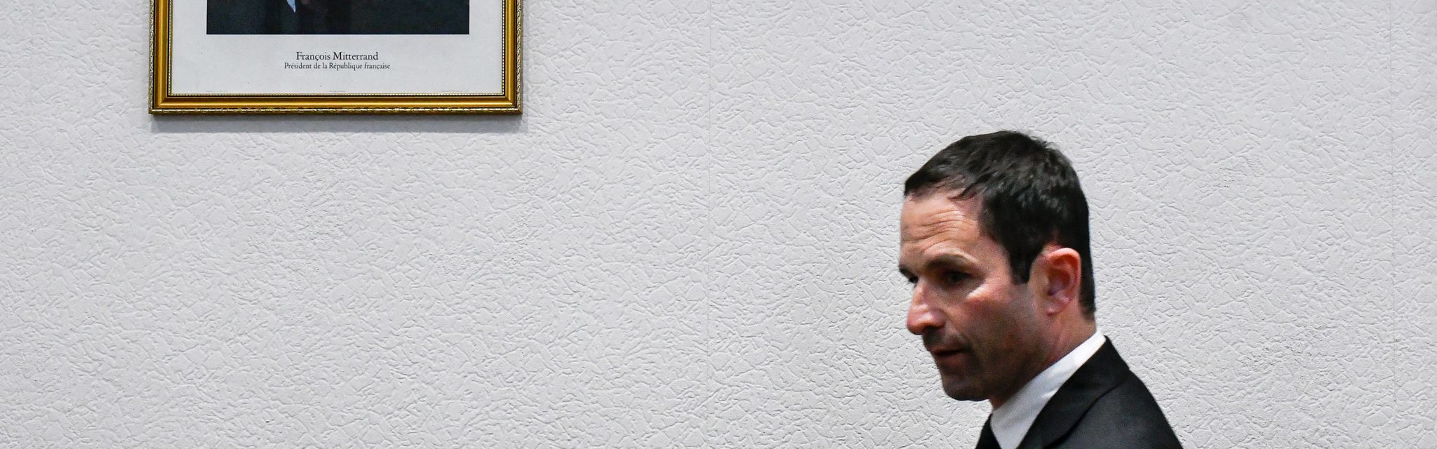 Benoît Hamon, le 7 avril à Chateau-Chinon.
