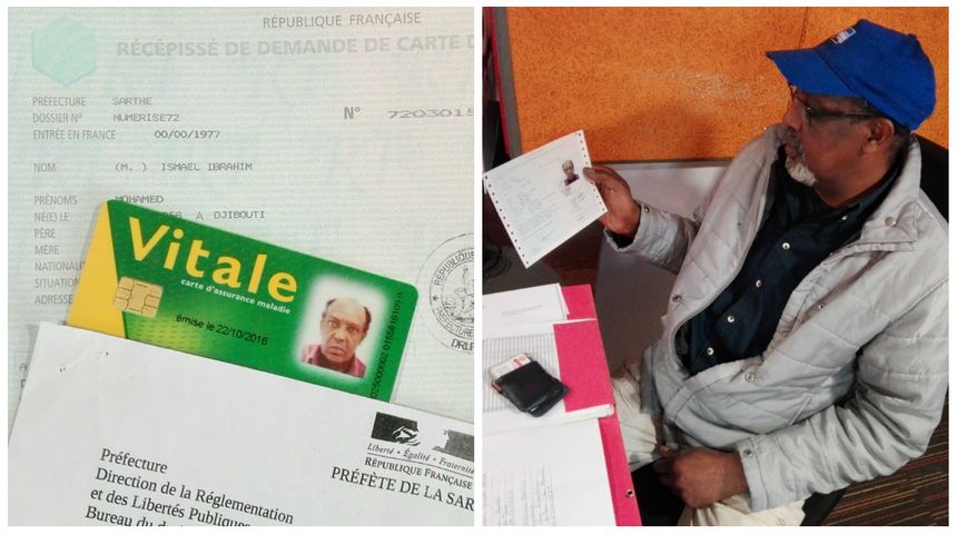 Le Manceau de 59 ans dispose d'une carte de séjour et... d'une carte Vitale