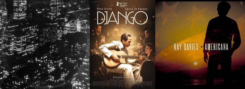 Couverture Album "Sincerely, Future Pollution", et "Americana" et affiche film "Django"