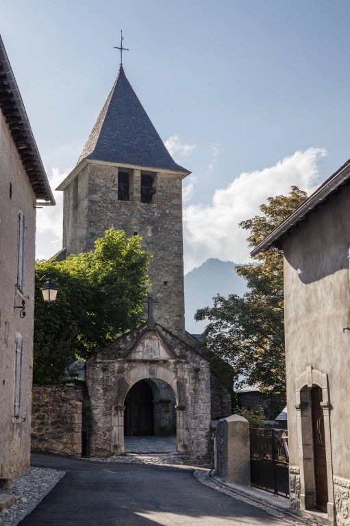 L'église de Lescun dans la vallée d'Aspe, Pyrénées
